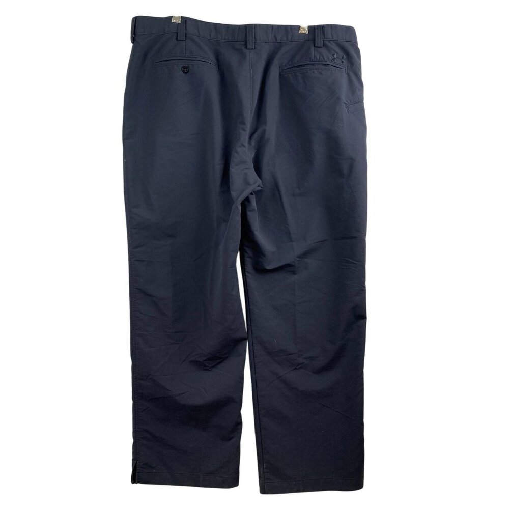 UnderArmour Mens Golf Pants 40x30 UA Bentgrass Tech Style 1236337 Gray